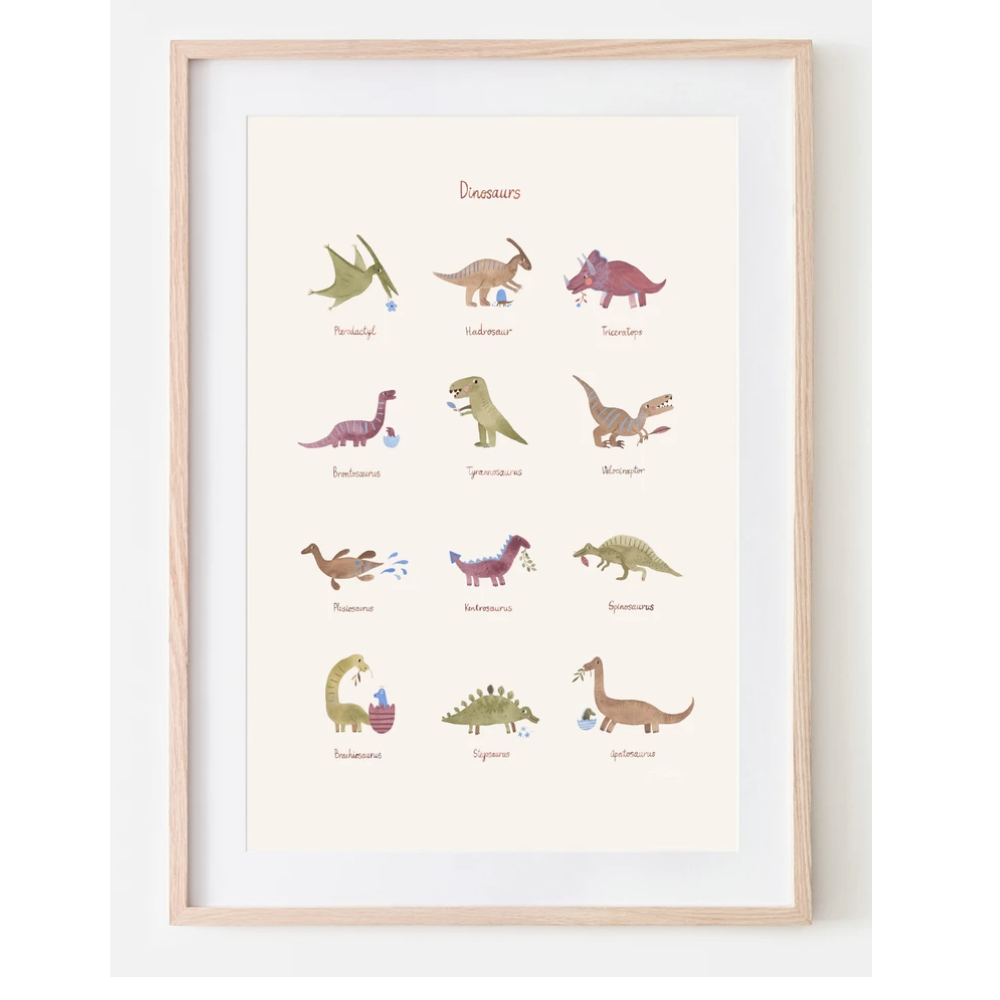 Dinosaur Poster – Green Dazzle Baby